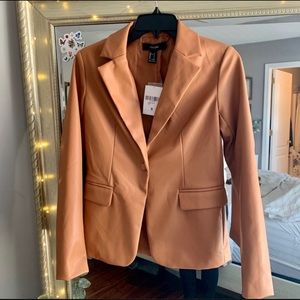 Forever 21 Faux Leather Blazer